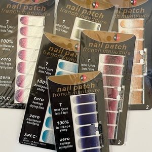 NEW 6 different nail patch nail polish sets